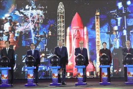 The exhibition of national achievements celebrating the 80th anniversary of the National Day kicks off at the Vietnam Exposition Centre in Dong Anh commune of Hanoi on August 28. (Photo: VNA)