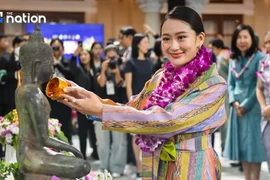 Thai PM Paetongtarn Shinawatra at the launch ceremony (Photo: Nation Thailand)