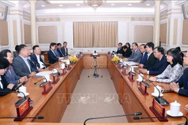 At the working session between Ho Chi Minh City and a visiting delegation from Daejeon of the Republic of Korea on March 10, 20206. (Photo: VNA)