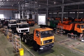 Automobile assembly at GMA Automotive Industry in Kim Dong district, Hung Yen province. (Photo: VNA)
