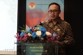 Acting Indonesian Consul General in HCM City speaks at the event (Photo: VNA)