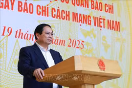 PM Pham Minh Chinh speaks at the meeting (Photo: VNA)