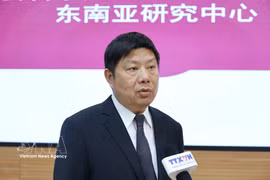 Professor Xu Liping, Director of the Centre for Southeast Asian Studies at the National Institute of International Strategy under the Chinese Academy of Social Science (CASS), in an interview granted to the Vietnam News Agency (Photo: VNA)