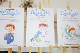 The covers of three volumes in the classic Chilean children's series Papelucho, now published in Vietnam. (Phôt: VNA)