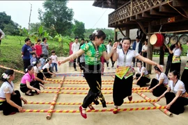 A dancing performance at the village (Photo: VNA)