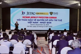 A view of the Vietnam-Japan intellectual property protection workshop held in Hanoi on December 12. (Photo: nhandan.vn)