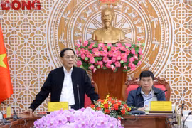 Deputy Prime Minister Bui Thanh Son speaks at the working session with Lam Dong authorities on December 6. (Photo: VNA)