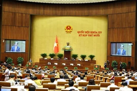 An overview of the National Assembly's October 22 morning sitting. (Photo: VNA)