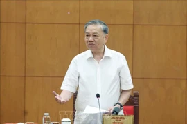 Party General Secretary To Lam speaks at the working session with standing members of subcommittees for the 14th Party Congress on September 25, 2025 (Photo: VNA)