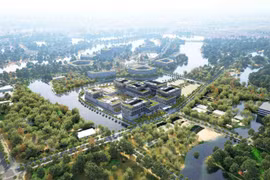 The Viettel R&D Centre will be built on 13ha at the Hoa Lac Hi-Tech Park in Hanoi with total investment of 10 trillion VND (about 380 million USD) (Photo: VietnamPlus) 