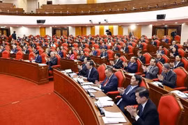 Participants in the plenary sitting of the 13th-tenure Party Central Committee's meeting on January 23 (Photo: VNA)