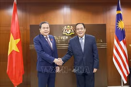 National Assembly Chairman Tran Thanh Man and President of the Malaysian Senate Dato Awang Bemee Awang Ali Basah in their meeting in Kuala Lumpur on September 19, 2025. (Photo: VNA)