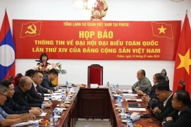 At the press briefing on the 14th National Congress of the Communist Party of Vietnam (CPV) (Photo: VNA)
