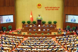 At the opening ceremony of the 15th NA's 9th session (Photo: VNA)