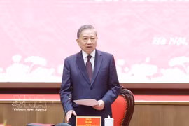 Party General Secretary To Lam speaks at the conference on March 30. (Photo: VNA)