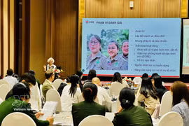 A view of the workshop on gender integration in Vietnam’s post-war mine action activities was held in Hanoi on March 30. (Photo: VNA)