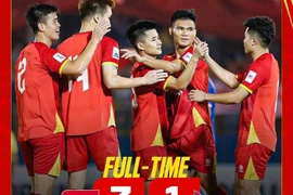 Vietnam secured a 3-1 victory over Nepal in their 2027 Asian Cup qualifying match on the evening of October 9. (Source: Vietnam Football Federation)
