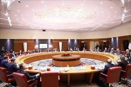 At the talks between Prime Minister Pham Minh Chinh and his Algerian counterpart Sifi Ghrieb in Algiers on the morning of November 19 (local time). (Photo: VNA)