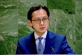 Ambassador Do Hung Viet, Permanent Representative of Vietnam to the UN, speaks at the annual plenary debate on oceans and the law of the sea held by the 80th session of the UN General Assembly (UNGA 80). (Photo: VNA)
