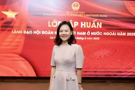 Tran Ha My, Director of the Vietnam Innovation Network in France (VINEU France) and President of the Vietnam Young Entrepreneurs Association in Europe (VYBE) (Photo: VNA)
