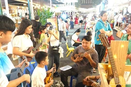 Visitors attend the Book and Night Culture Festival in January (Photo: Nhandan.vn)
