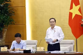 National Assembly Chairman Tran Thanh Man speaks at the meeting (Photo: VNA)