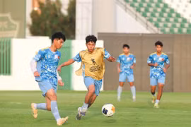 Vietnamese players are asked to stay focused in the quarter-finals of the AFC Asian U17 Cup ( Photo courtesy of VFF)