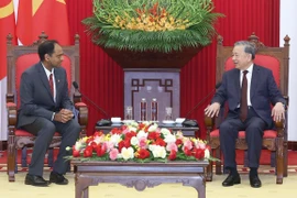 Party General Secretary To Lam receives President of the Data Centre Group at Marvell Technology Inc. Sandeep Bharathi in Hanoi on October 1, 2025 (Photo: VNA)