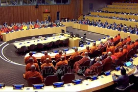 The UN Day of Vesak celebration held at the UN headquarters in New York on May 14 (local time). (Photo: VNA)