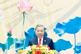 Party General Secretary To Lam addresses the ceremony. (Photo: VNA)