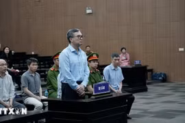 Former Deputy Minister of Industry and Trade Hoang Quoc Vuong at the court (Photo: VNA)