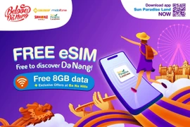 International visitors will receive a free eSIM upon arrival in Da Nang, along with many attractive offers. (Photo: Sun Group)