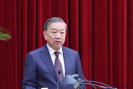 Party General Secretary To Lam speaks at the 12th plenum of the 13th Party Central Committee in Hanoi on July 18. (Photo: VNA)