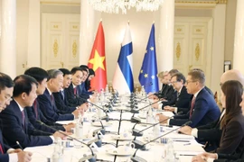 At the talks between General Secretary of the Communist Party of Vietnam (CPV) Central Committee To Lam and Finnish President Alexander Stubb. (Photo: VNA)