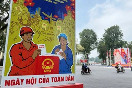 A billboard on the election of deputies to the 16th National Assembly and People's Councils at all levels for the 2026–2031 tenure (Photo: VNA)