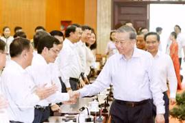 Party General Secretary and State President To Lam at the working session with the Standing Board of the Ho Chi Minh City Party Committee. (Photo: VNA)