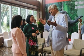 At the 12th meeting of the International Union for Conservation of Nature (IUCN) Species Survival Commission (SSC) Asian Elephant Specialist Group (AsESG) in Dong Nai. (Photo: VNA)