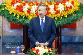 General Secretary of the Communist Party of Vietnam Central Committee and President of Vietnam To Lam speaks at the meeting with heads of delegations, international experts, scholars and representatives of international organisations attending the ASEAN Future Forum 2026 in Hanoi on June 9, 2026. (Photo: VNA)