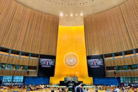 The second International Migration Review Forum (IMRF) is held at the United Nations headquarters in New York. (Photo courtesy of the Ministry of Foreign Affairs)