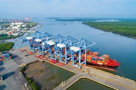 Cai Mep - Thi Vai deep-water port in Phu My town, Ba Ria - Vung Tau province is an important condition contributing to attracting FDI to the Southeast region. (Photo: VNA)