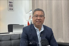 Gary Thanh Nguyen, President of the patriotic businessmen and Vietnamese people club in the Washington metropolitan area (DMV) (Photo: VNA)