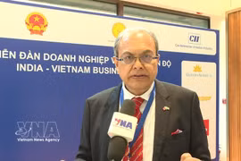 Ajoykaant Ruia, Chairman of the Indo-Vietnamese Chamber of Commerce and Industry (IVCCI) (Photo: VNA)