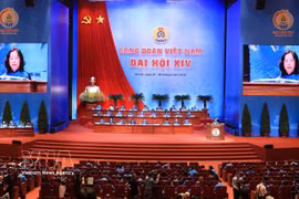 A view of the 14th Vietnam Trade Union Congress for the 2026–2031 term (Photo: VNA)