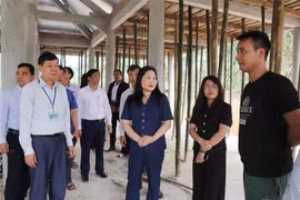 As of March 28, Yen Bai province has commenced construction of 2,087 houses. (Photo: VNA)