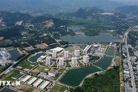 The Hoa Lac urban area in Hanoi is set to develop into the largest satellite city among the five urban areas planned around the centre of the capital city. (Photo: VNA)