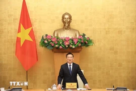 Deputy Prime Minister Ho Duc Phoc speaks at the conference to review and announce the preliminary results of the 2025 rural and agricultural census. (Photo: VNA)