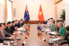 At the talks on August 20 between Vietnamese Deputy Prime Minister and Foreign Minister Bui Thanh Son and Australian Foreign Minister Penny Wong. (Photo: VNA)