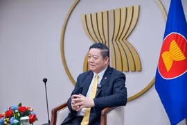 Kao Kim Hourn, ASEAN Secretary-General speaks during an interview with Xinhua in Jakarta, Indonesia. (Photo: Xinhua)