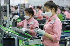 A mobile phone assembly line at Samsung Vietnam's factory. (Photo: Courtesy of Samsung) 