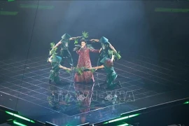 Pop star Duc Phuc performs at Intervision 2025 in Russia. (Photo: VNA) 